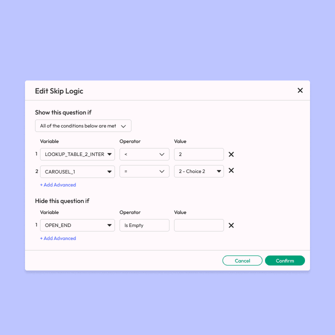 Advanced Logic & Branching