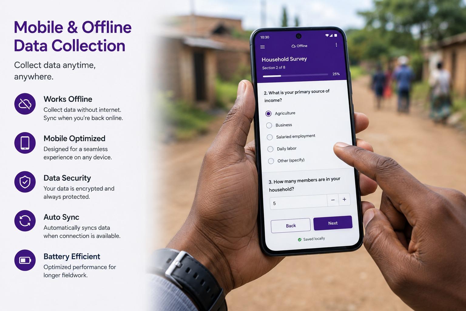 AskField Mobile offline data collection in the field