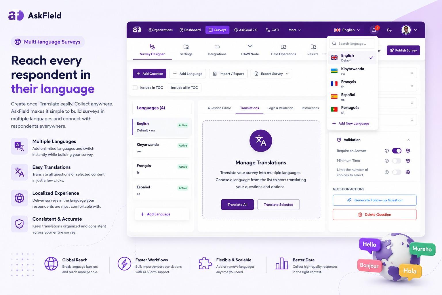 Multi-Language Support